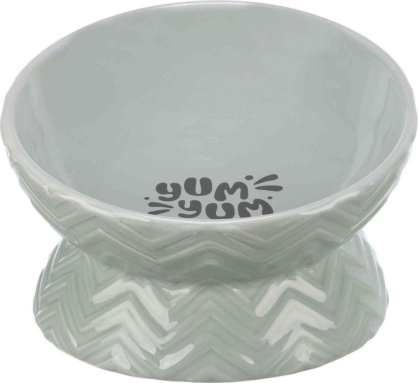 Trixie Bowl, elevated, ceramic, 0.35 l/diam. 17 cm, grey.