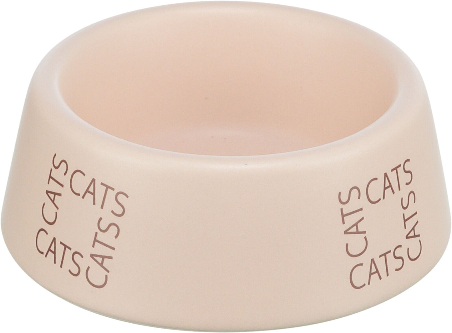 Trixie Cats bowl, ceramic, 0.15 l/diam 12 cm, pink