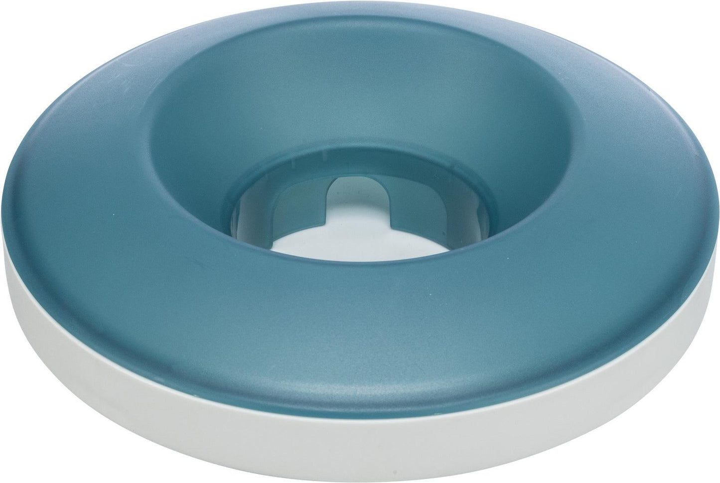 Trixie Rocking Bowl Slow Feeding plastic/TPR, 0.5 l/ 23 cm, grey/blue.