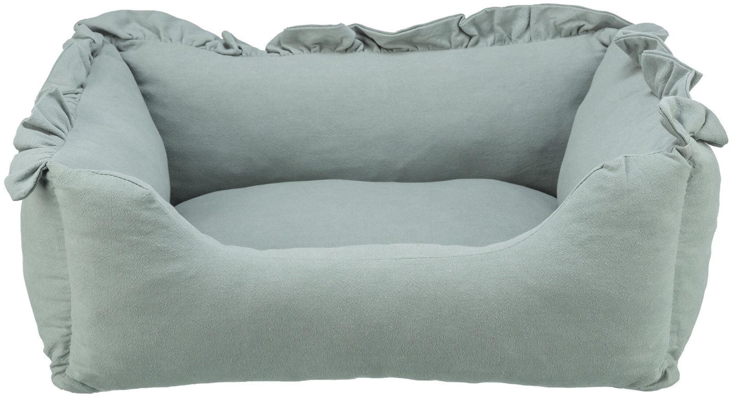 Trixie Amelie bed, square, 100 x 70 cm, sage.