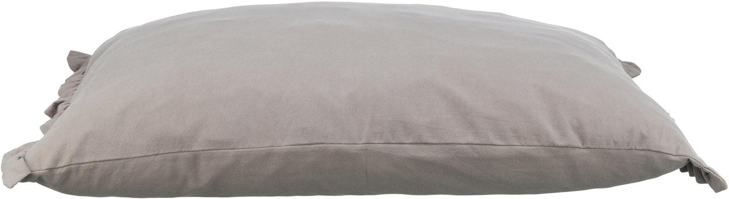 Trixie Amelie cushion, square, 80 x 60 cm, light grey.