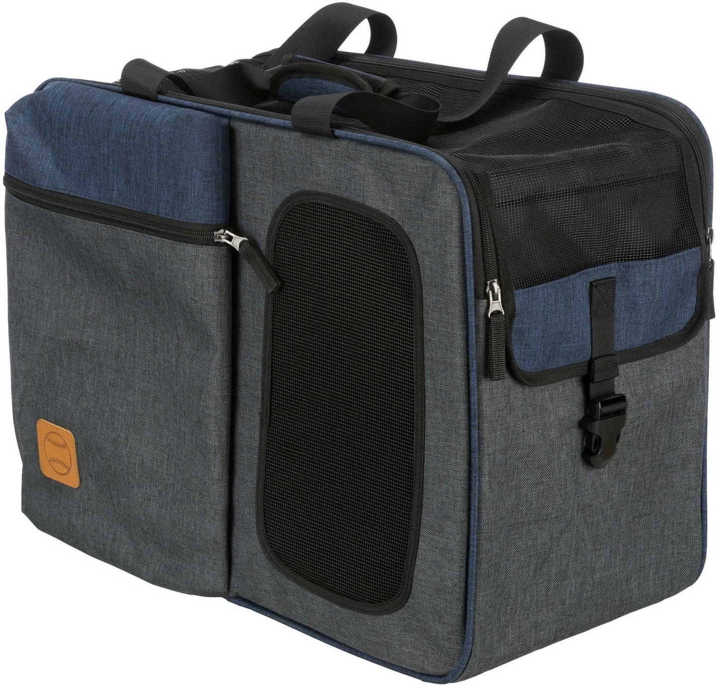 Trixie Tara Backpack and carrier 2 in 1, 25 x 38 x 50 cm, grey/blue.