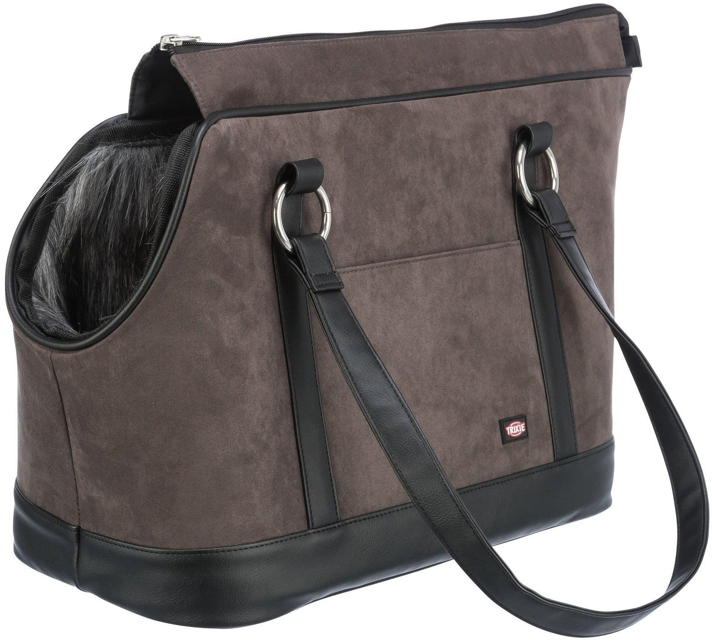 Trixie Alfie carrier, 21 x 30 x 43 cm, grey.