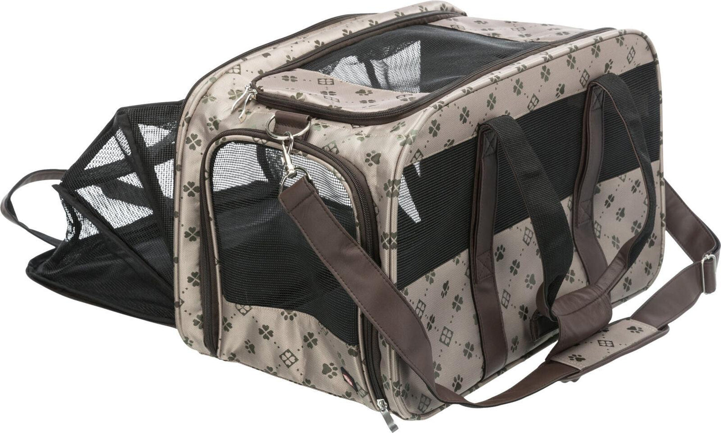 Trixie Maxima carrier, enlargeable, 33 x 32 x 54 cm, beige/brown.