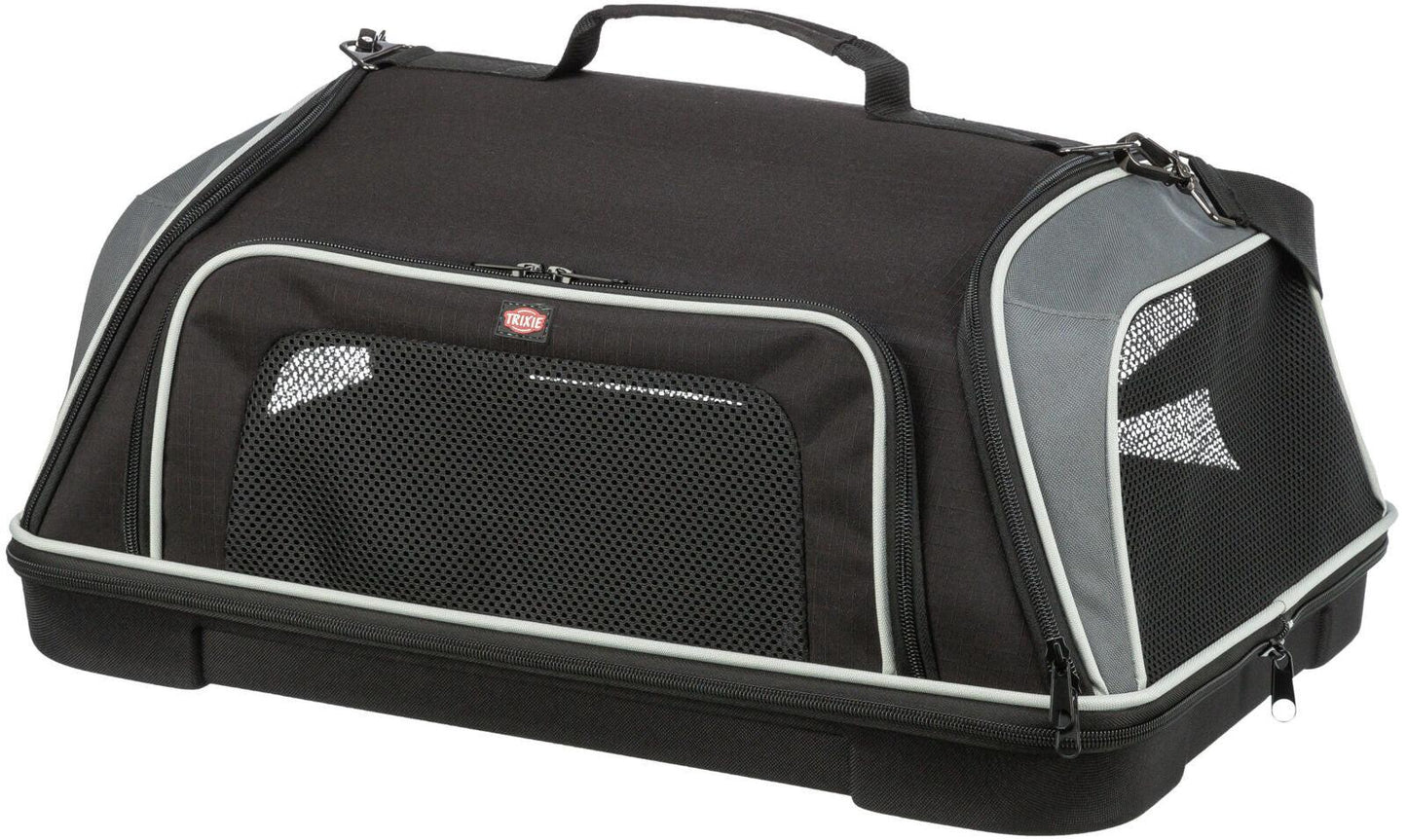 Trixie Boarding airline carrier, 55 x 23 x 40 cm, black/grey.