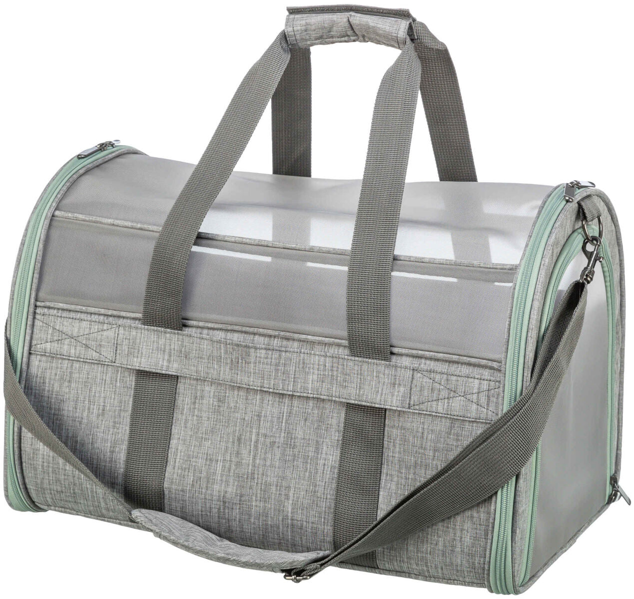 Trixie Dillon carrier, 33 x 32 x 54 cm, grey/mint