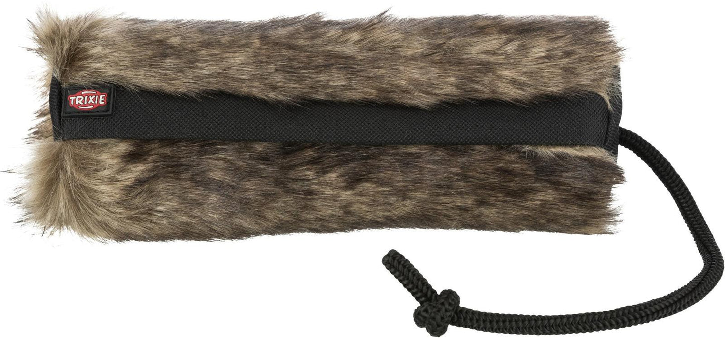 Trixie Fur training dummy, plush/polyester, x· 6 x20 cm, rabbit fur look/black.