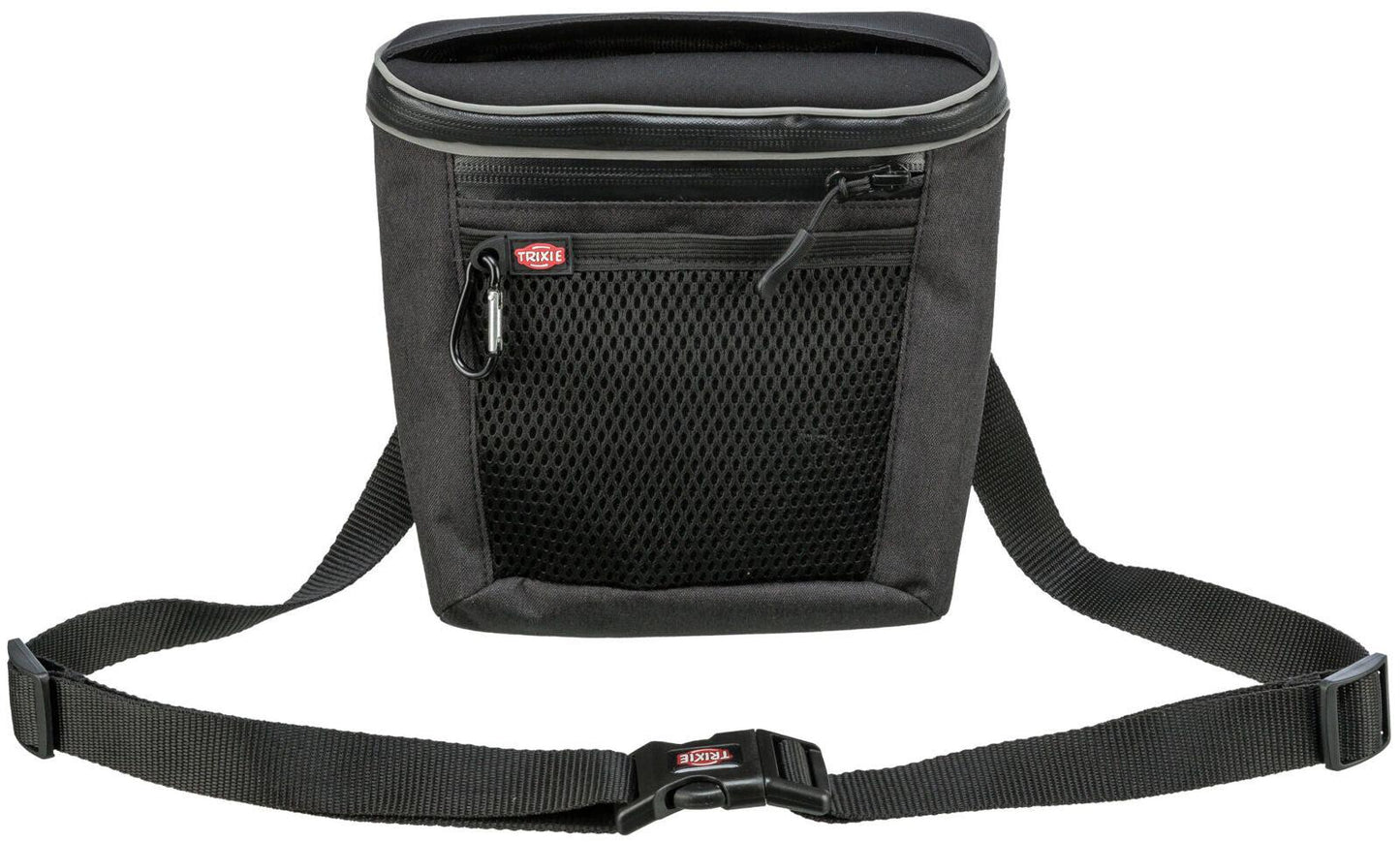 Trixie Duo Treat snack bag, 20 x 20 x 5 cm, anthracite.