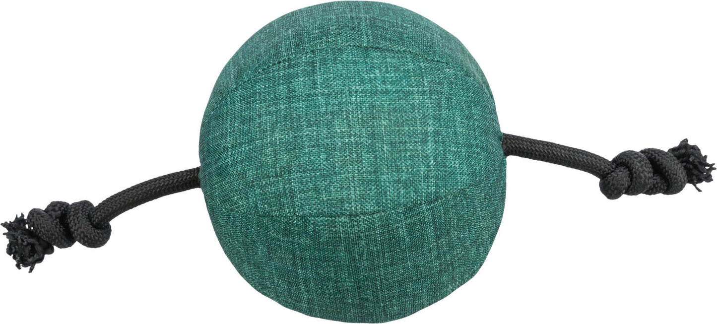 Trixie CityStyle ball with rope, fabric/rope, recycled, Ç÷ 14 Ç? 34 cm
