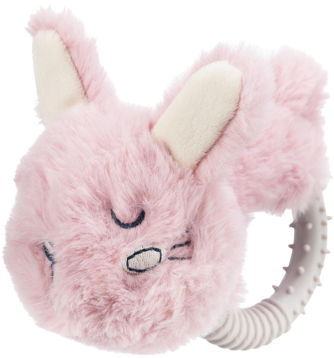 Trixie Junior rabbit (ring), plush/ TPR, 14 cm.