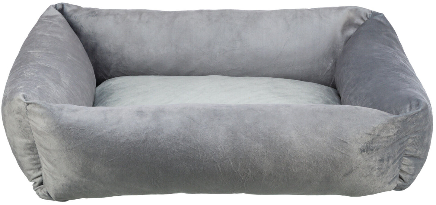 Trixie Lionel bed, recycled, square, 80 x 65 cm, grey