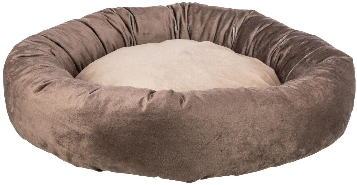Trixie Lionel bed, recycled, round, diam 50 cm, brown/beige.