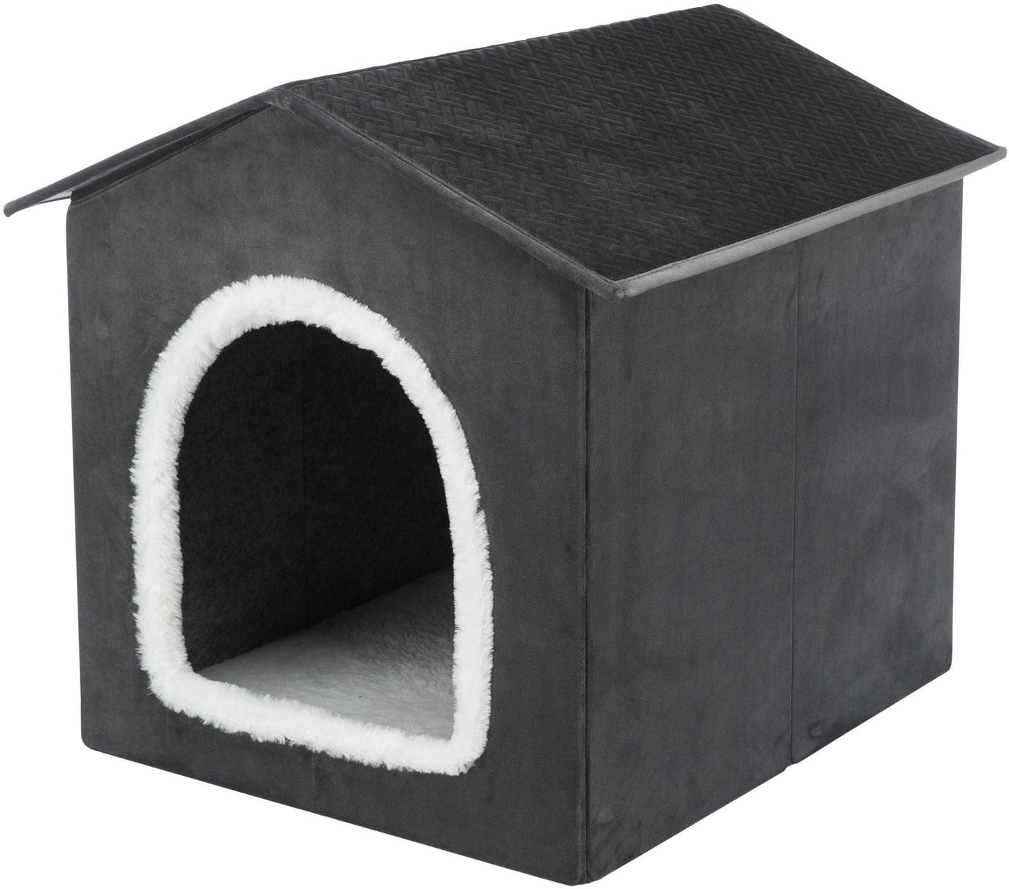 Trixie Livia cave, 50 x 50 x 54 cm, dark grey/white.