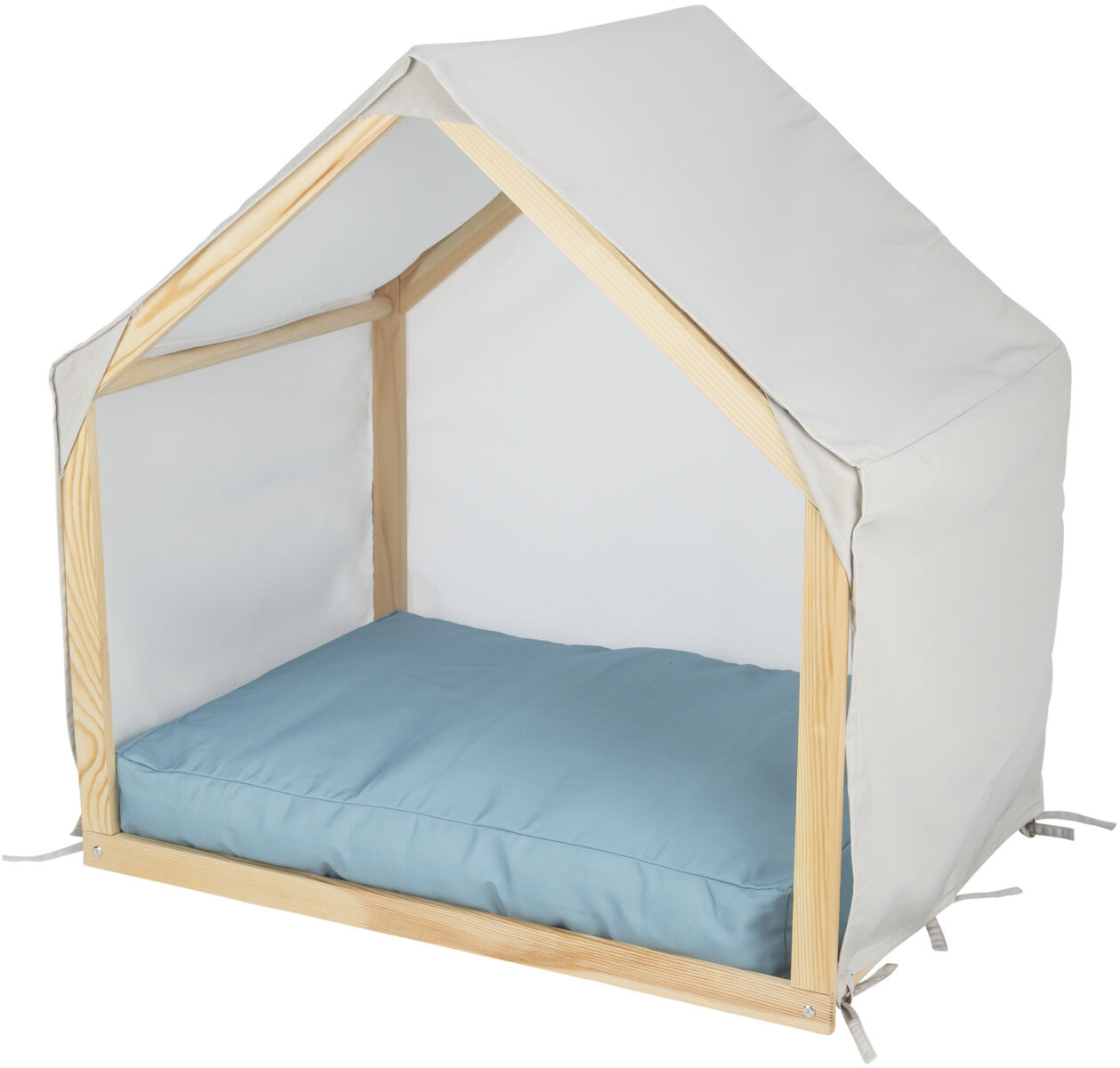 Trixie Lias cave with wooden frame, 88 Ç? 89 Ç? 61 cm, sand/blue