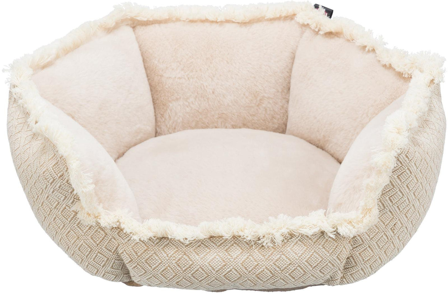 Trixie Boho bed square, 65 X 65 cm, beige.