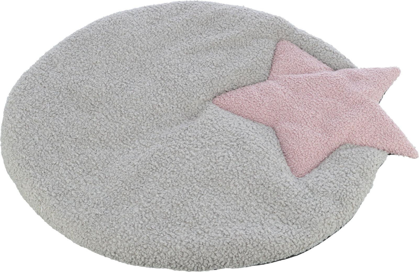 Trixie Junior lying mat with star, 55 x 61 cm, grey/light lilac.