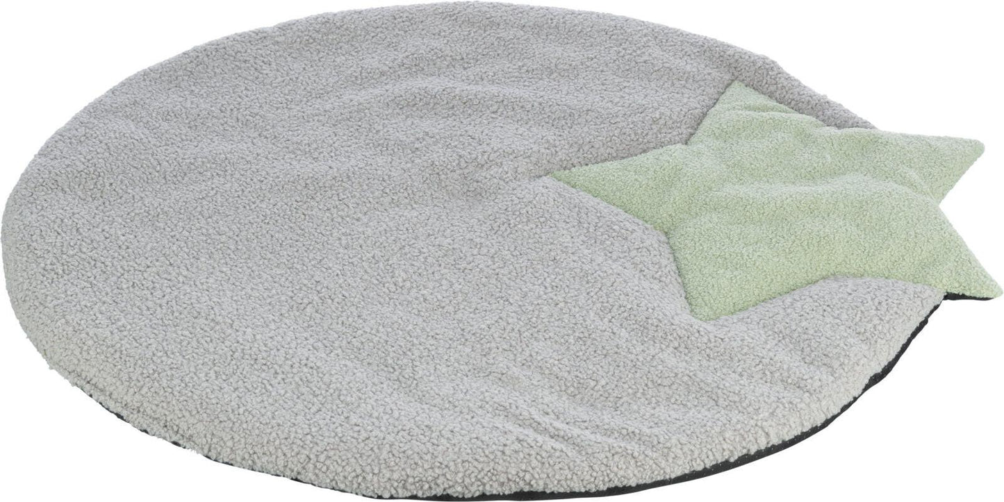 Trixie Junior lying mat with star, 86 x 80 cm, grey/mint.