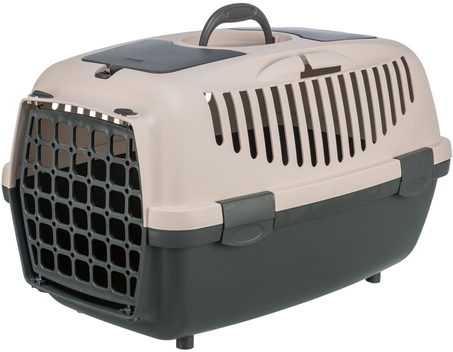 Trixie Capri 2 transport box, XS–S: 37 x 34 x 55 cm, dark grey/blush