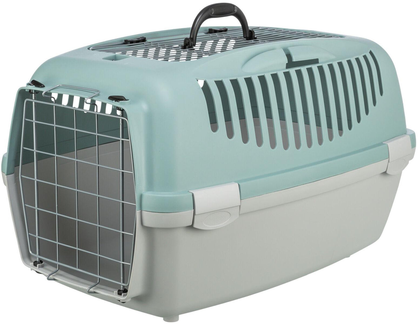 Trixie Capri 3 Open Top transport box, S: 40 x 38 x 61 cm, light grey/sage.