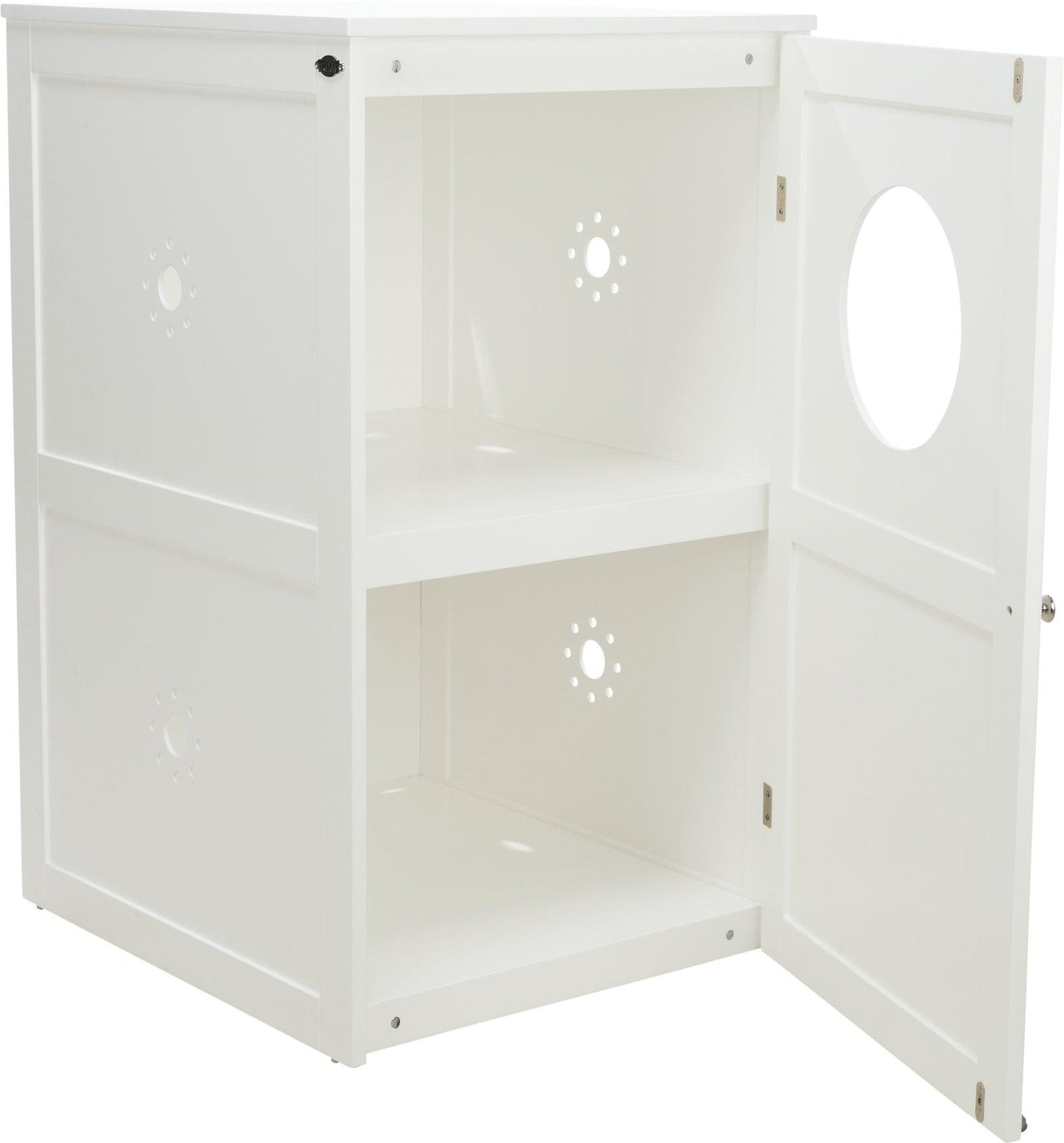 Trixie Cat house for litter box XL, 2 levels, MDF, 53 x 90 x 58 cm, white.