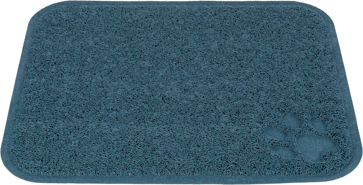 Trixie Cat litter tray mat, PVC, 37 x 45 cm, blue
