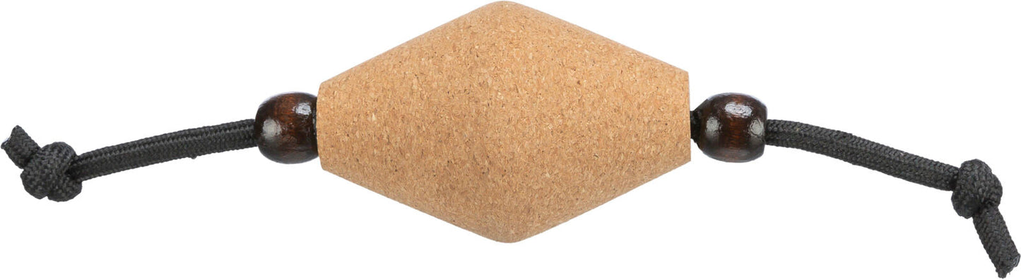 Trixie CityStyle rugby with rope, cork/wood, Ç÷ 4 Ç? 17 cm