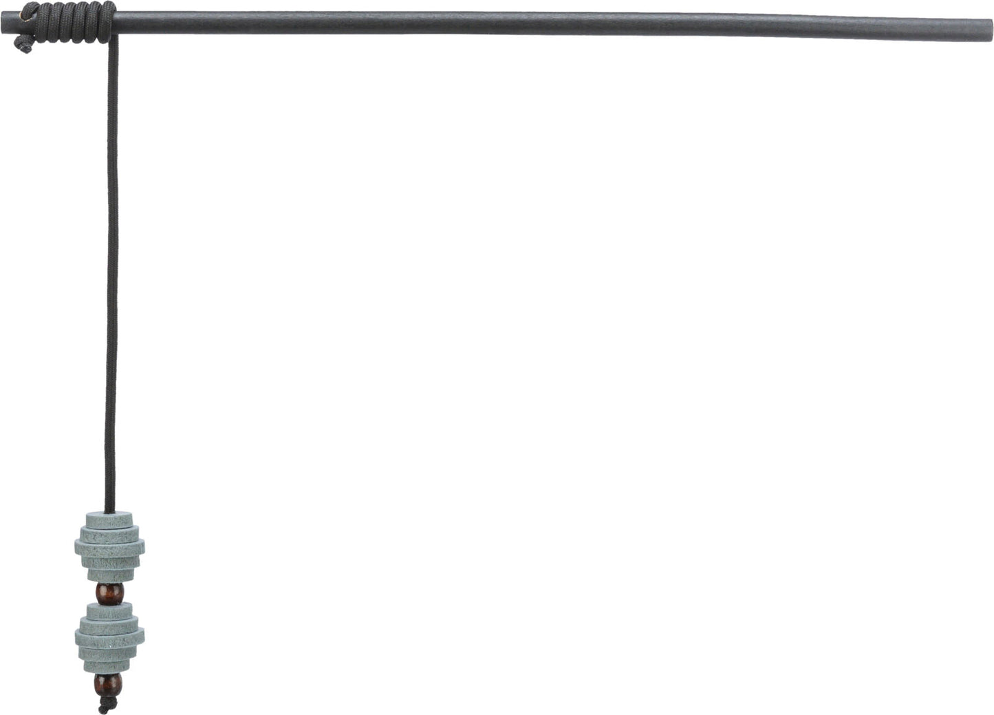 Trixie CityStyle playing rod with balls, wood/felt, 40 cm