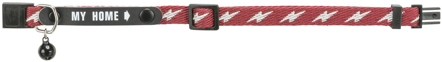 Trixie Cat collar with My Home address tag.