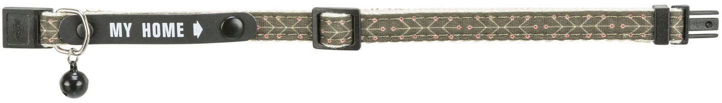 Trixie Cat collar with My Home address tag