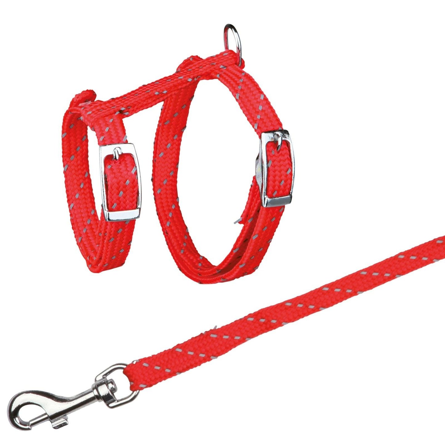 Trixie Kitten harness with leash, reflective, nylon, 18-35 cm/10 mm, 1.30 m.