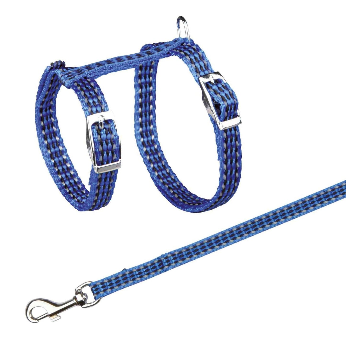 Trixie Cat harness with leash, reflective, nylon, 22-42 cm/10 mm, 1.20 m.
