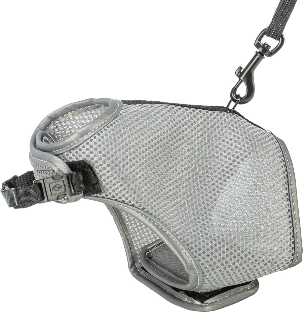Trixie Soft harness cat, with lead, 24–42 cm, 1.20 m, grey