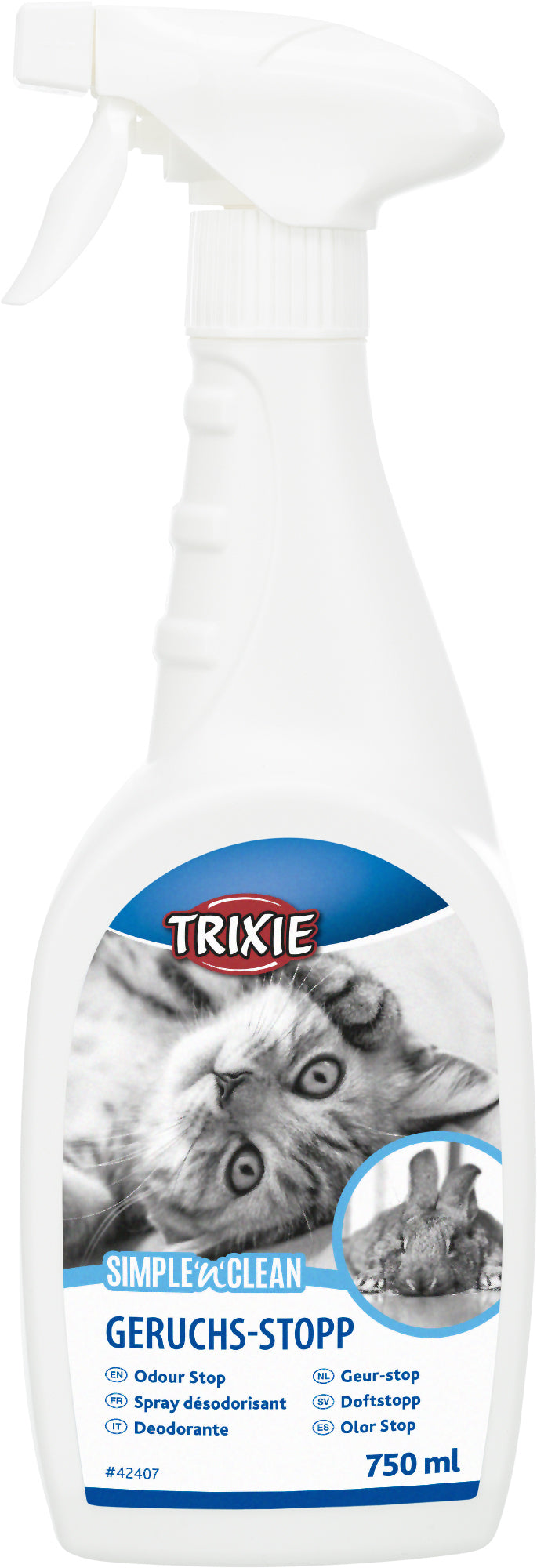 Trixie Simple'n'Clean odour stop, cat/small animal, 750 ml