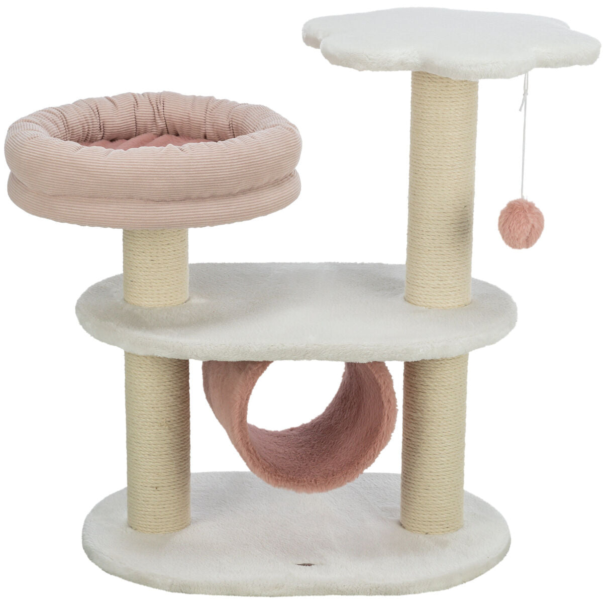 Trixie Isabella scratching tree, 70 cm, white/antique pink