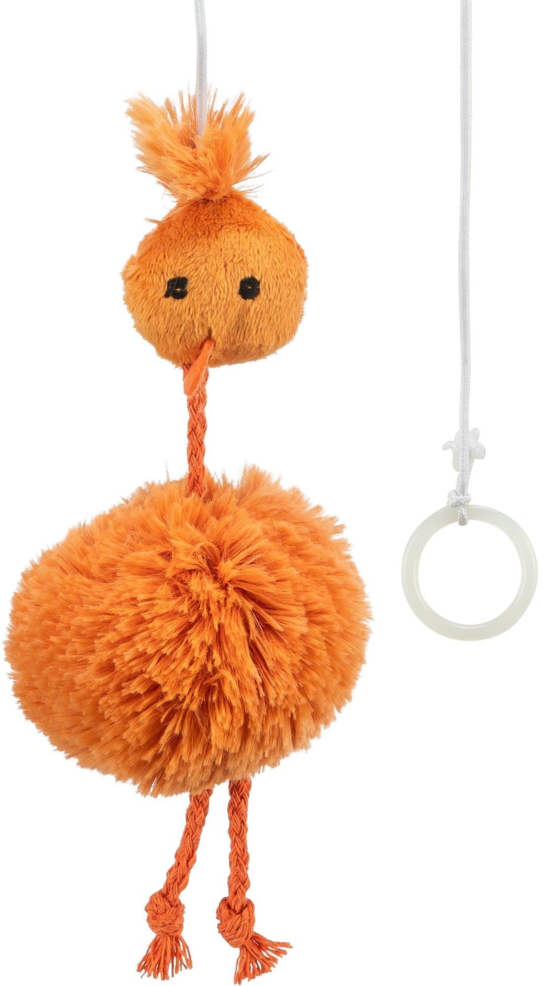 Trixie Chicken on an elastic band, plush, 20 cm.