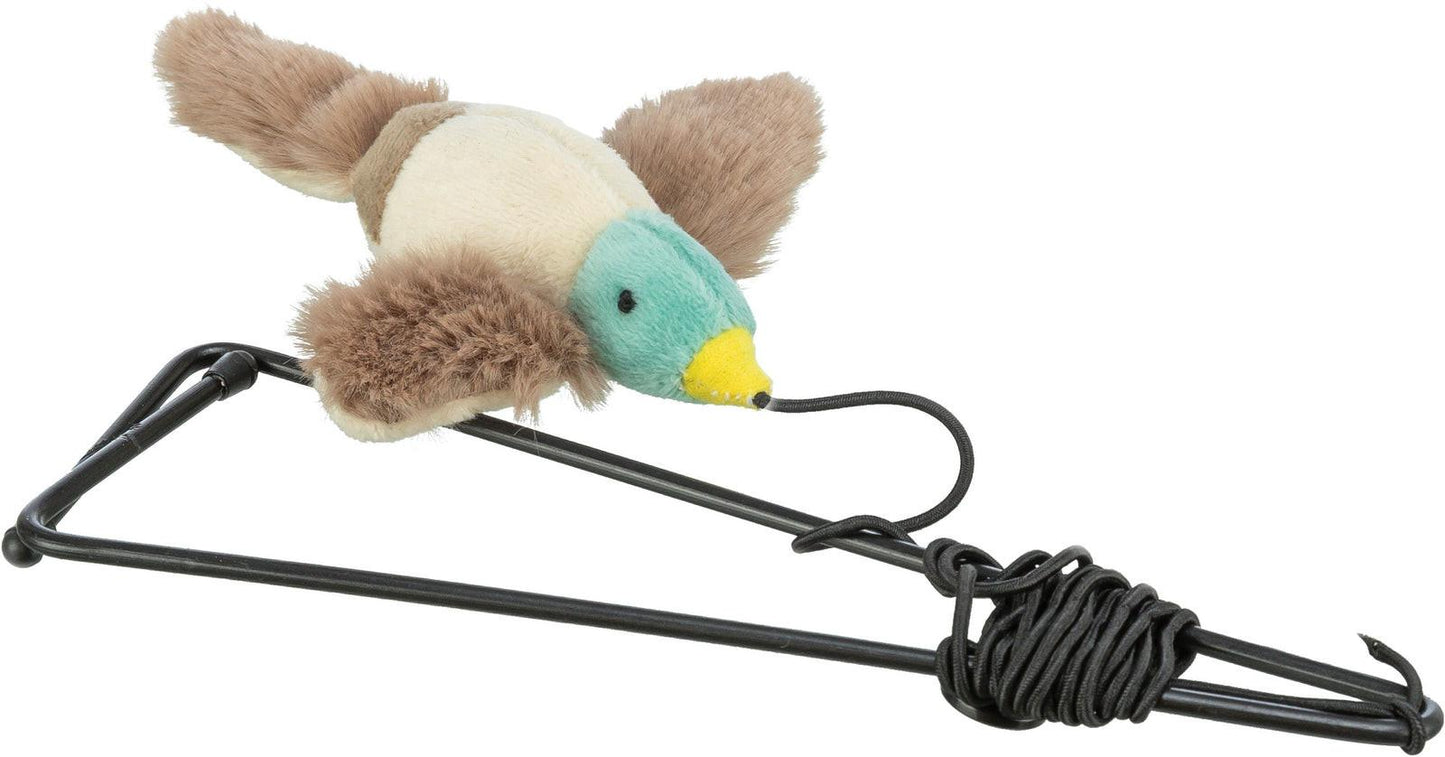 Trixie Flying bird for door frames, with catnip, 13 cm/175 cm.