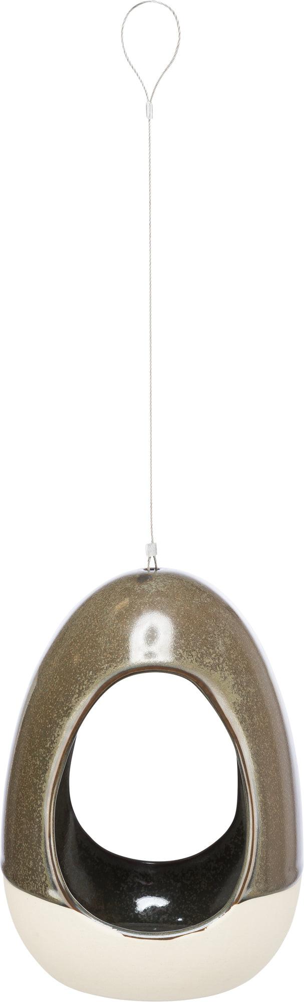 Trixie Bird water bowl for hanging, cerami, 150 ml/x· 12 x16 cm, forest.