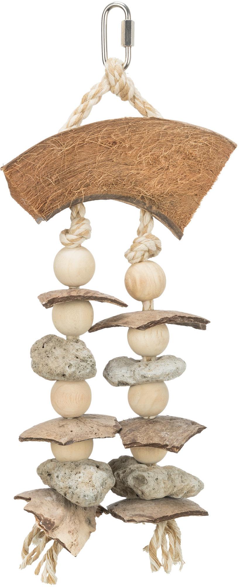 Trixie Natural toy coconut/seashells, 35 cm.