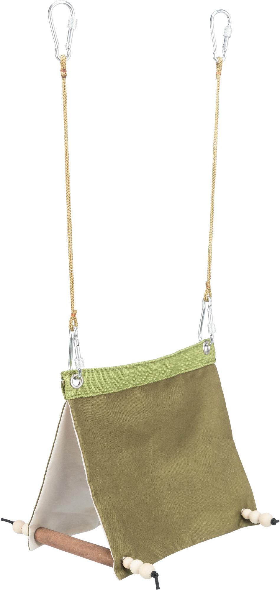 Trixie Hanging bird tent cotton, 16 X 18 X 20 cm, green.