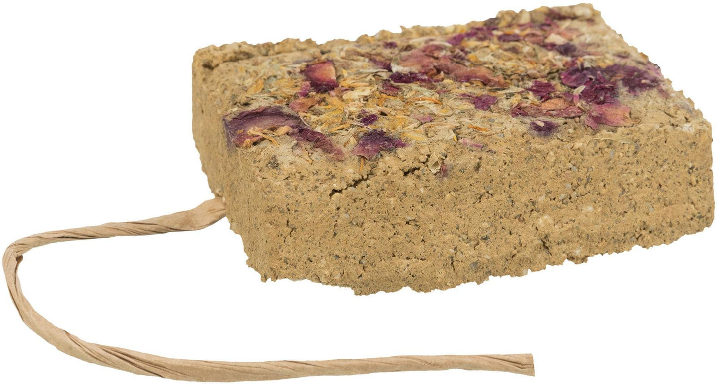 Trixie Clay brick with blossoms, 100 g.