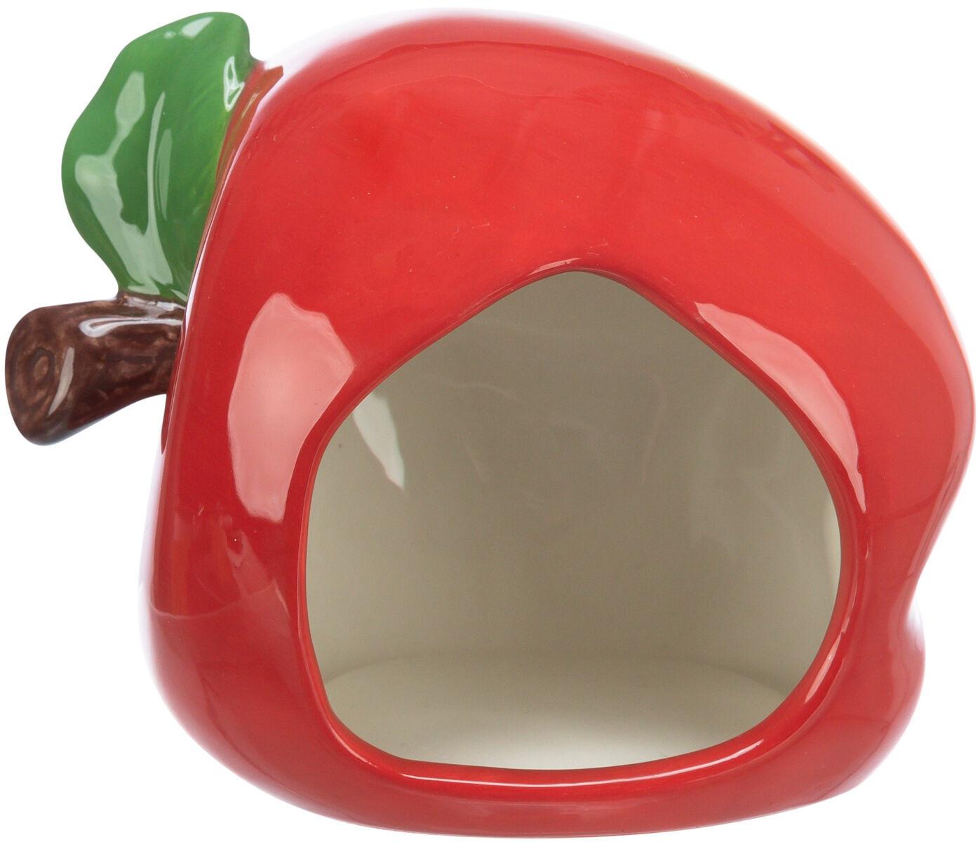 Trixie Apple ceramic house, hamsters/mice, 13 x10 x10 cm.