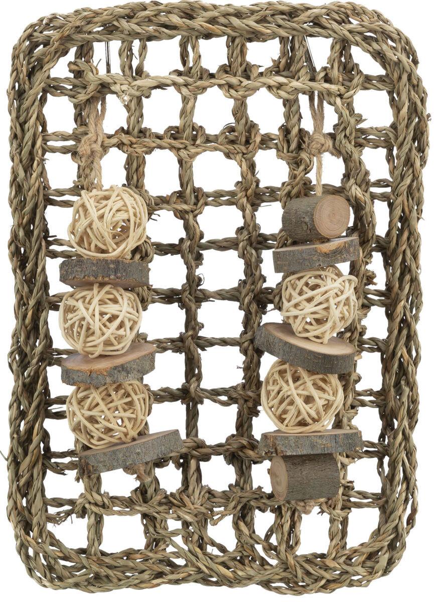 Trixie Mat with toys, sea grass, 18 x30 cm.
