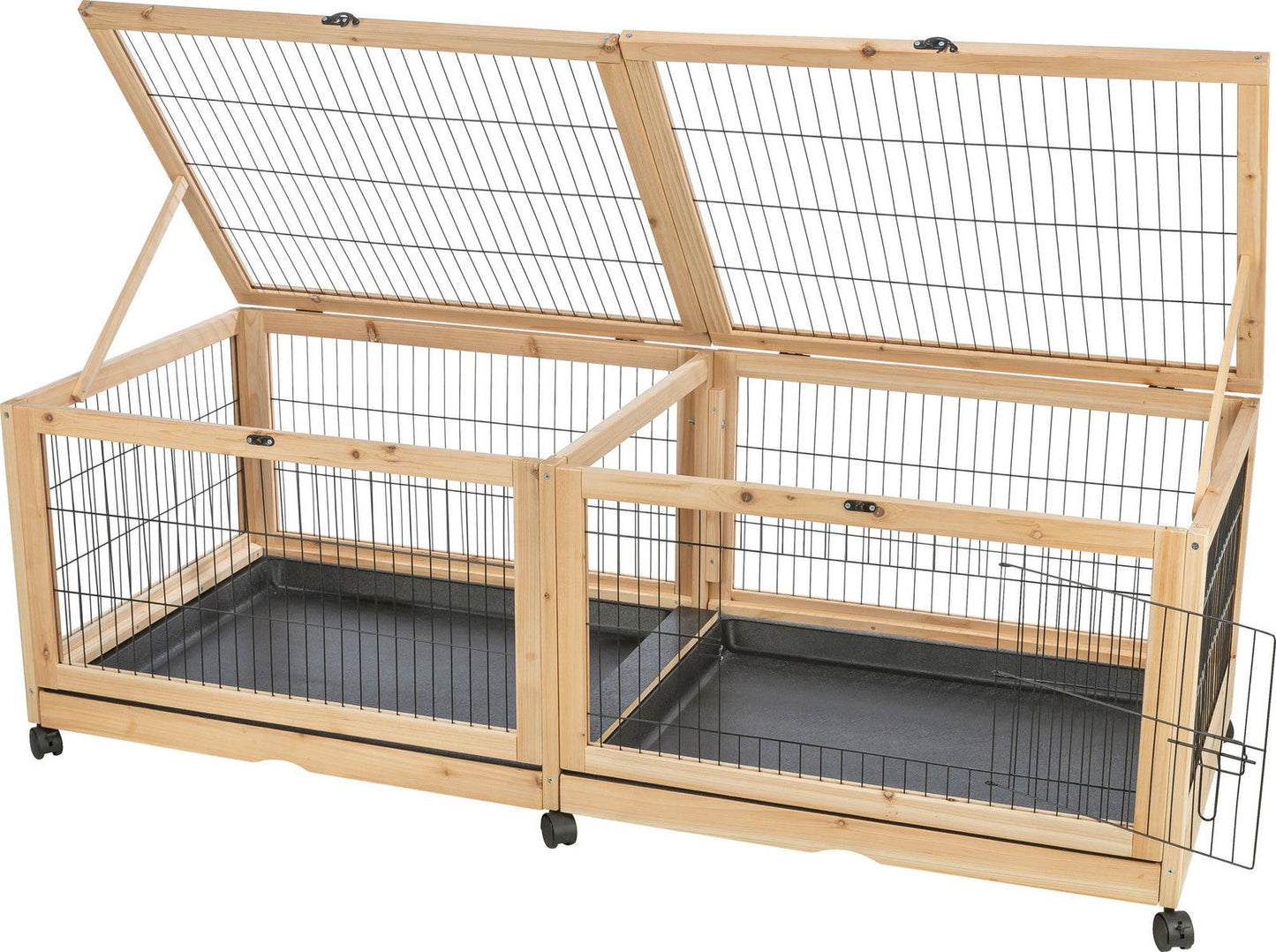 Trixie Indoor run, guinea pigs/rabbits, wood/metal, 150 x 50 x 60 cm.
