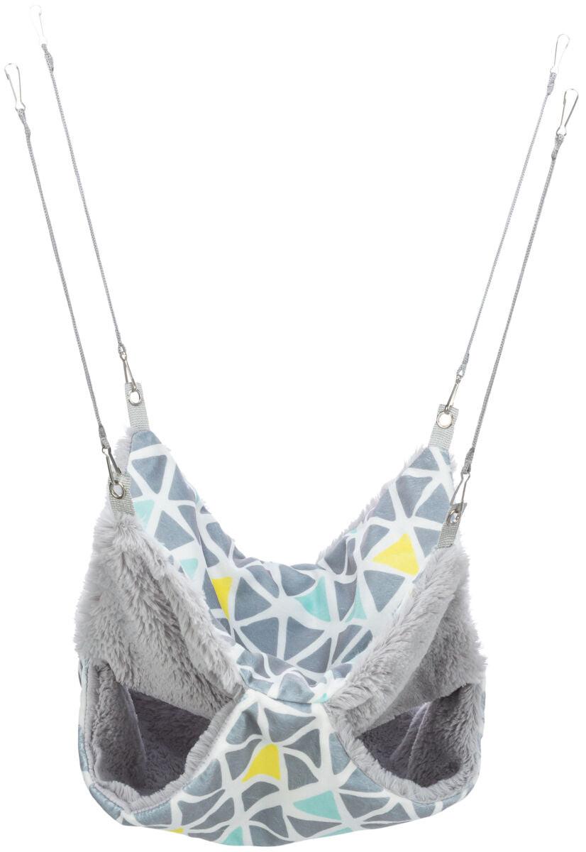 Trixie Sunny hammock with 2 storeys, hamster, 30 x 30 cm, multi coloured//grey.