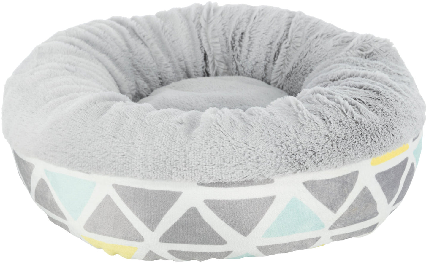 Trixie Bunny cuddly bed, round, plush, Ç÷ 35 Ç? 13 cm, multi coloured//grey
