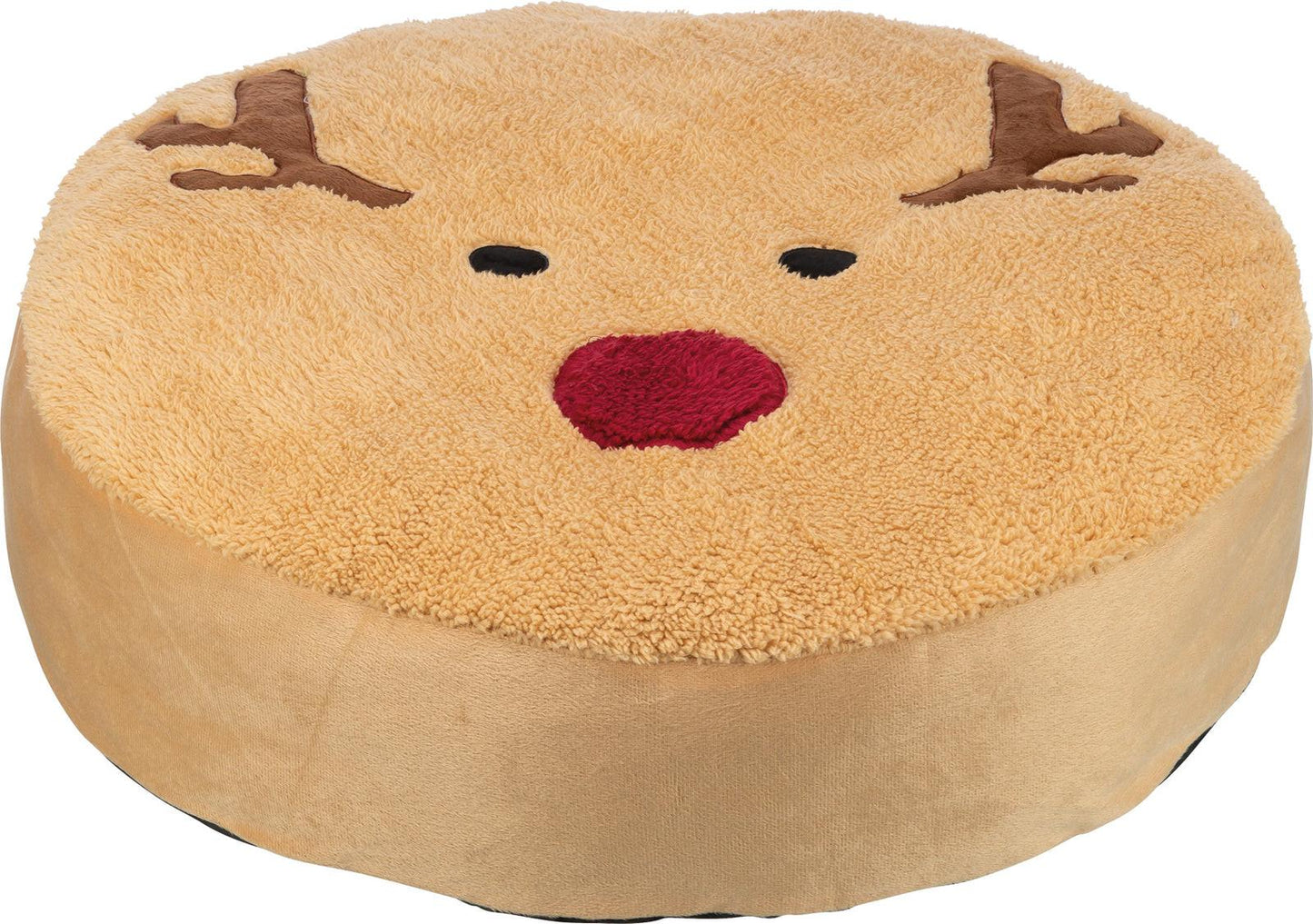 Trixie Elk cushion, round, diam. 60 cm, light brown.