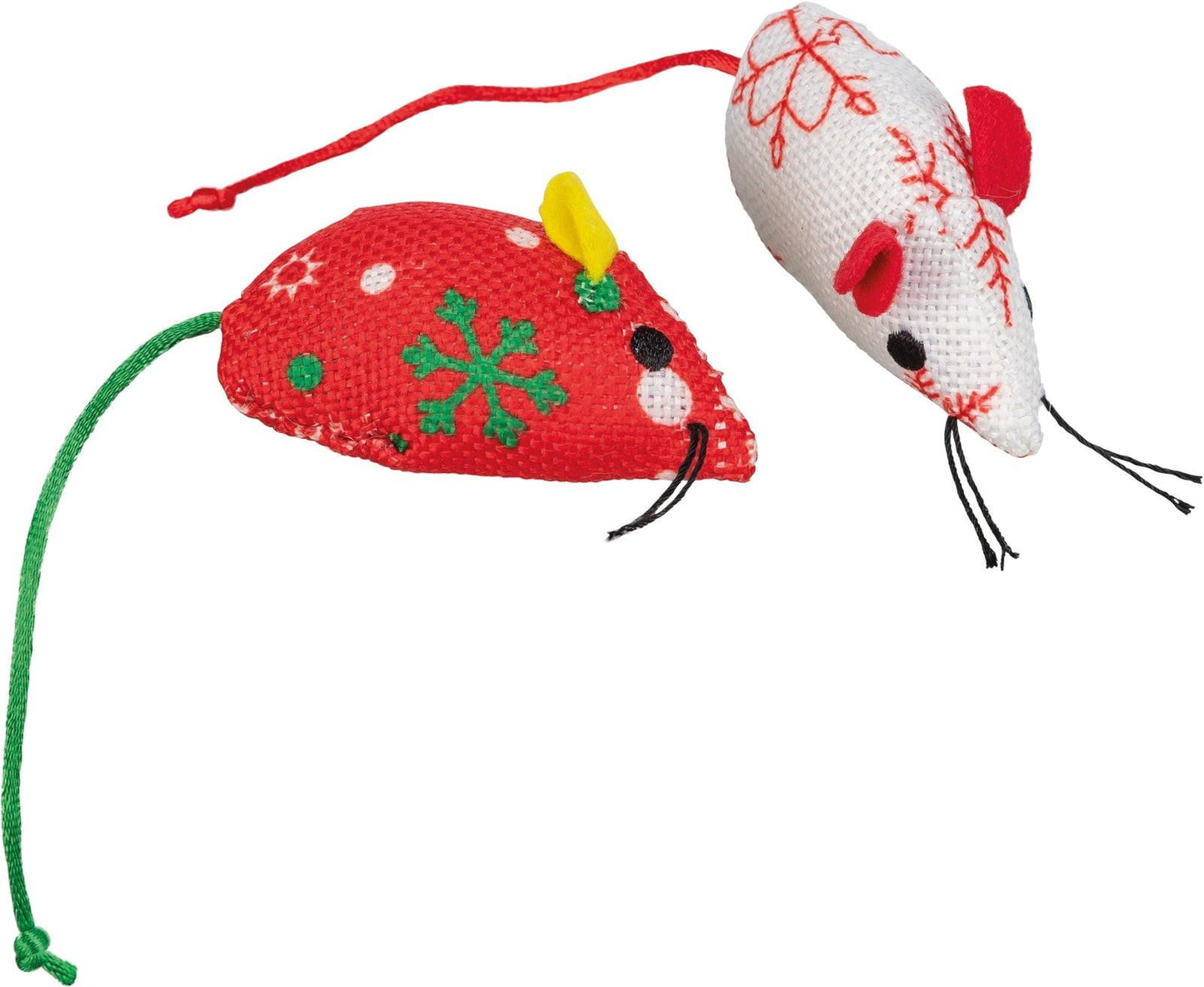 Trixie Xmas mouse, 2 pcs. fabric, 7 cm.
