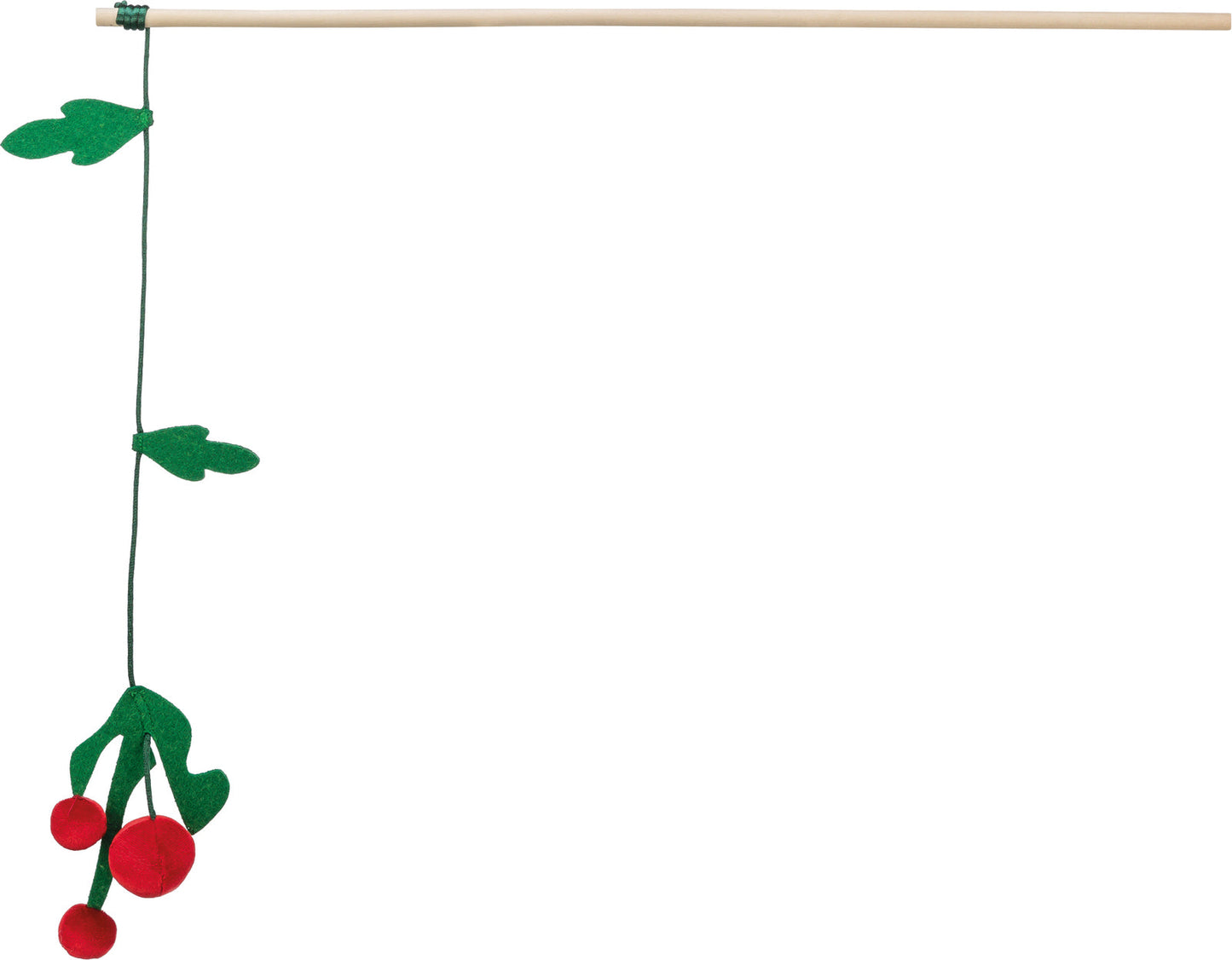 Trixie Xmas playing rod mistletoe, wood, 48 cm