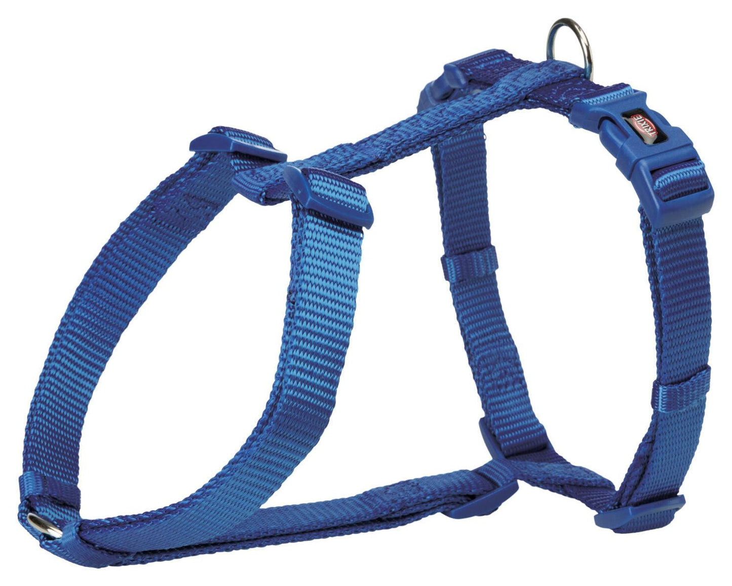 Trixie Premium H-harness, L-XL: 75-120 cm/25 mm, royal blue.