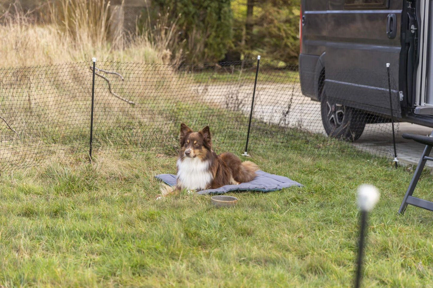 Trixie Mobile dog fence, 15 m, black.